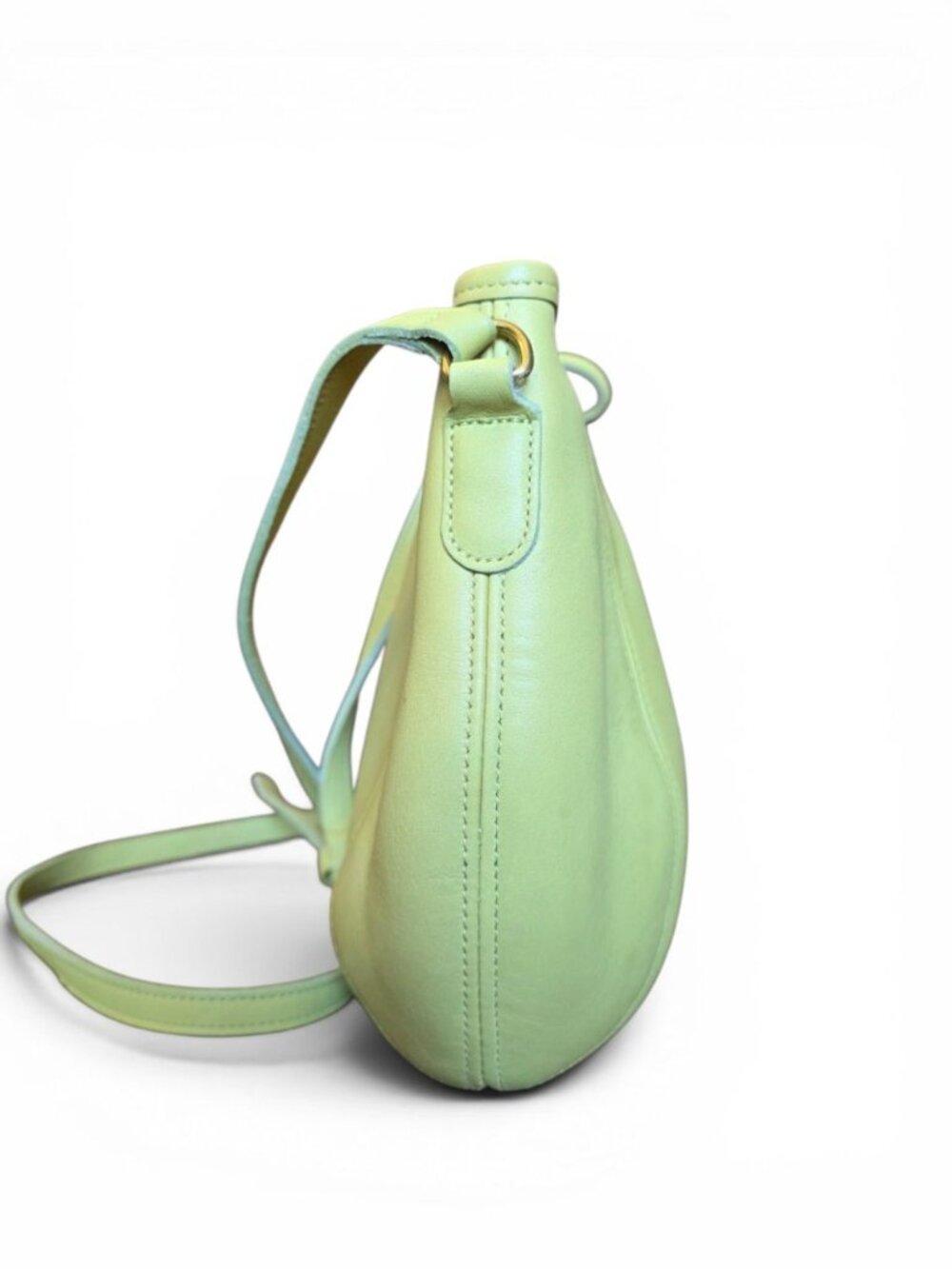 Vintage Coach 9990 Lime Pistachio Leather Small Framed Crossbody USA Rare - Picture 13 of 16